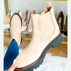 Caslon Light Tan Suede Ankle Boots